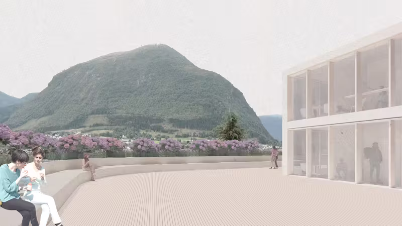 Aasenkvartalet EKSTERIØR Fra takterrasse mot sør